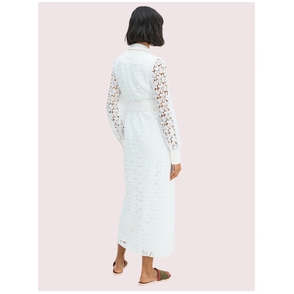 NWT Kate Spade Leaf Lace Shirtdress - Picture 16 of 16